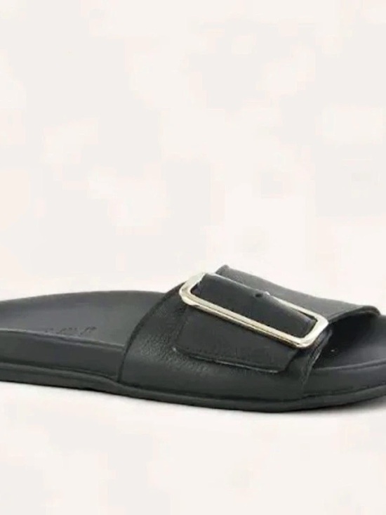 Naot Shoes - NAOT Black Buckle Slide Sandals